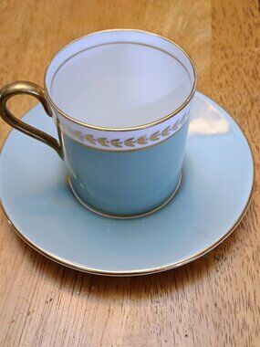 Vintage Aynsley demitasse cup and saucer set